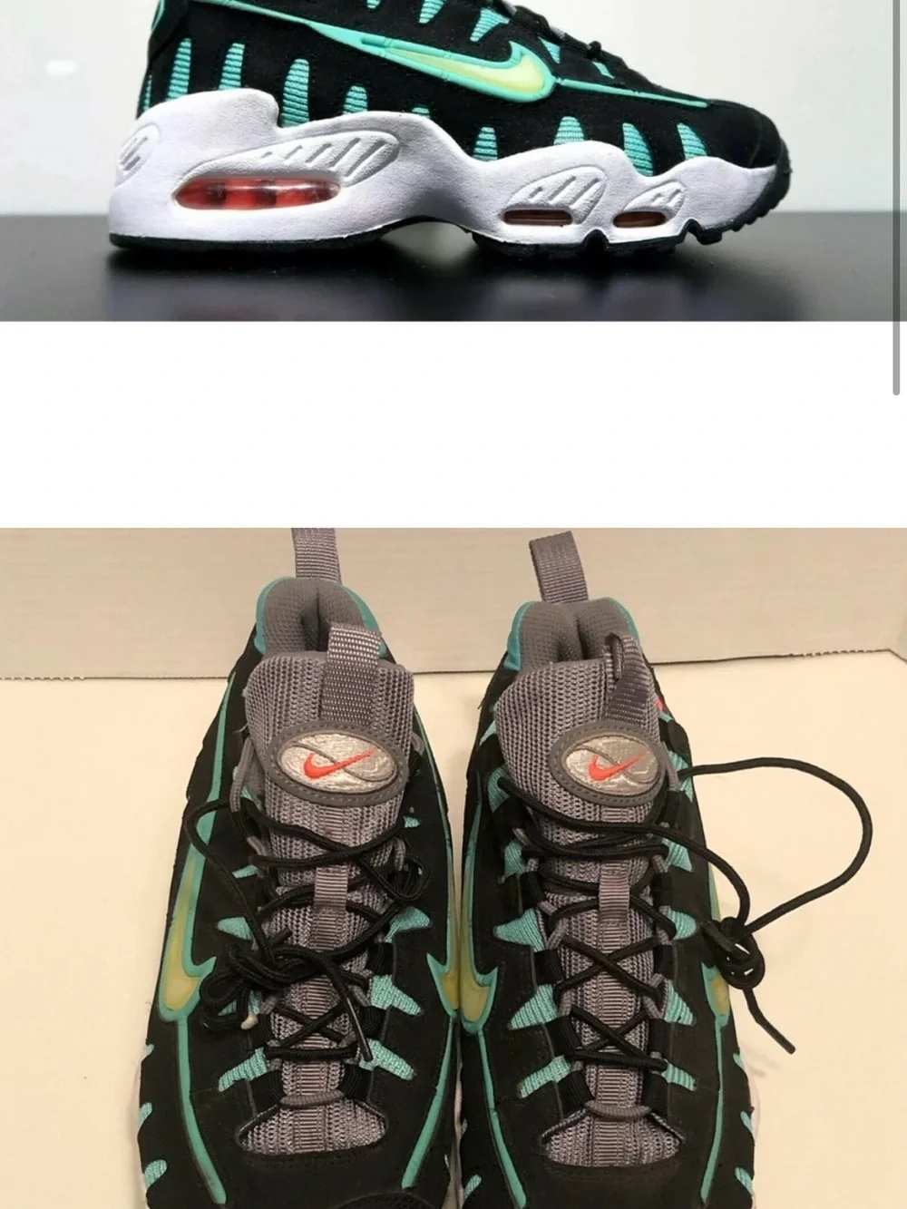 Nike Kids' Black and Red / Black and Teal Dual-Pack Sneakers